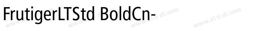 FrutigerLTStd BoldCn字体转换